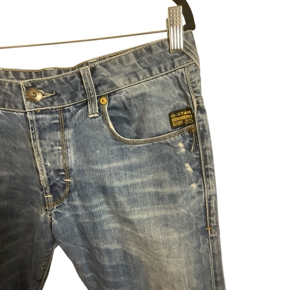 G- Star Raw Heller Men Low Straight Button Fly Jeans - Picture 4 of 13